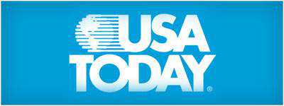 The image features a logo with the text 'USA TODAY' prominently displayed against a blue background.